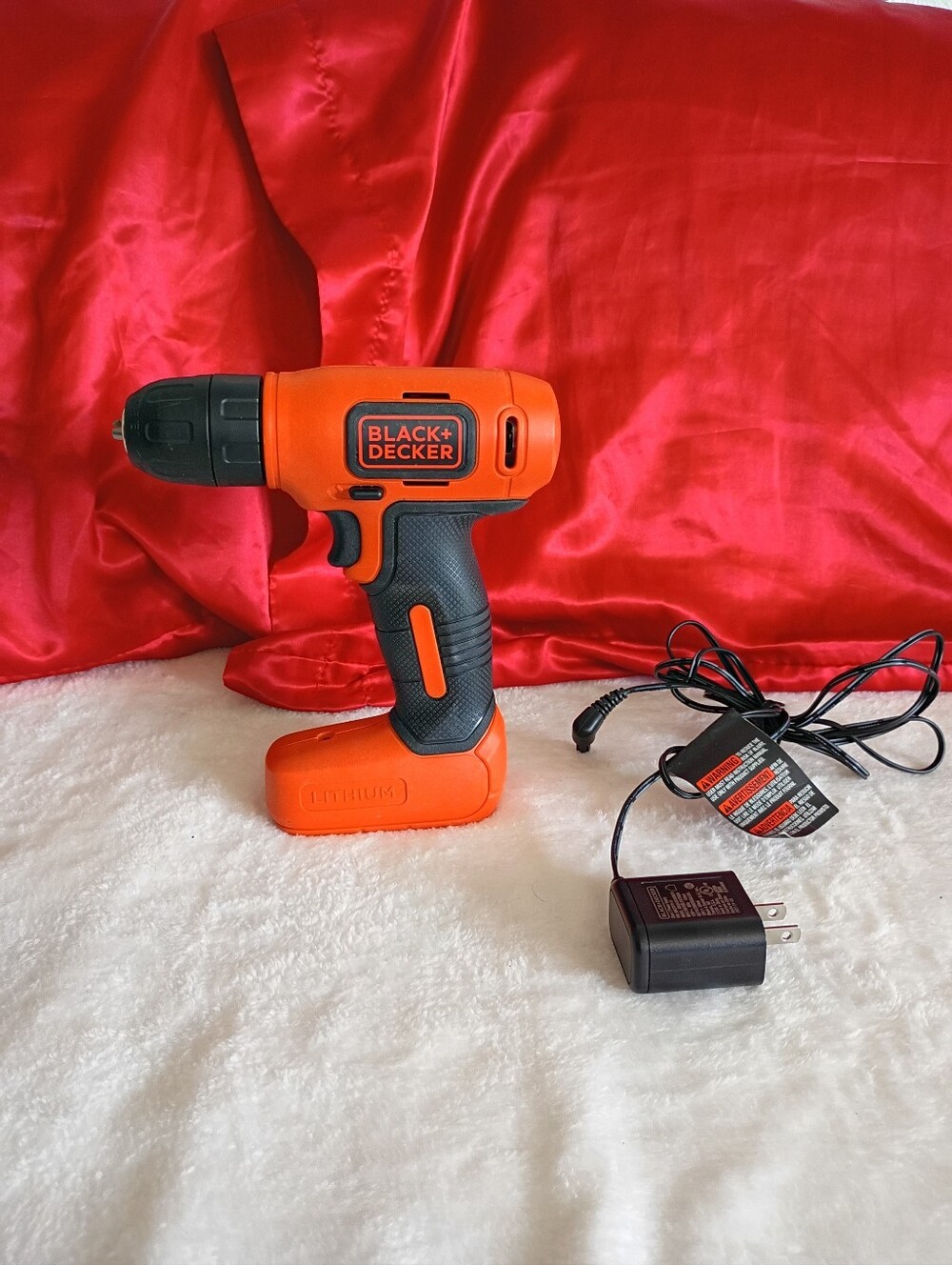 Black & Decker Orange Cordless Drill - Compact Power Tool